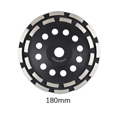 Disco abrasivo stridente 180mm a 7 pollici di fila del doppio di Diamond Cup Wheel